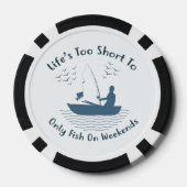 魚釣りギフト、ゲームナイトの必需品 ポーカーチップ (裏面)