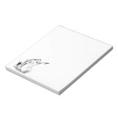 魚釣りクラブテンプレート ノートパッド (回転)