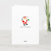 魚釣りクリスマスカード シーズンカード (裏面)