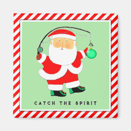 魚釣りクリスマスストッキングスタッファー マグネット