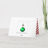 魚釣りクリスマスホリデーカード シーズンカード (裏面)