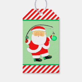 魚釣りクリスマスホリデーギフトラベル ギフトタグ