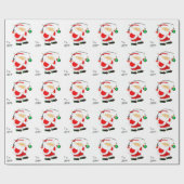 魚釣りクリスマスラッピング紙 ラッピングペーパー (フラット)