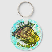 魚釣りグランドパキーチェーン キーホルダー (正面)