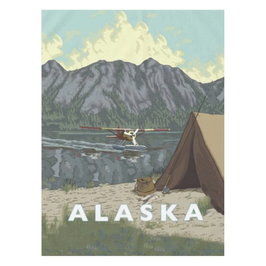 魚釣りコテージ狩りロッジ テーブルクロス (正面)