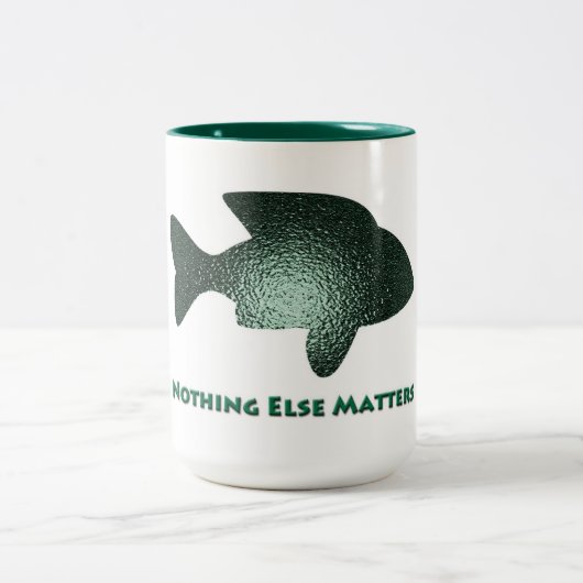 魚釣りコーヒーマグ ツートーンマグカップ (中央)