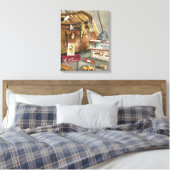 魚釣りサッケル キャンバスプリント (インサイチュ (寝室))