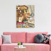 魚釣りサッケル キャンバスプリント (インサイチュ (リビング))