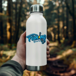 魚釣りサプライブルーステッカー |ダイカットのシール シール