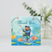 魚釣りサンキューカードと少年魚釣り サンキューカード (スタンド正面)