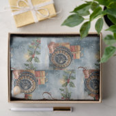 魚釣りサンタとの魚釣り愛好家のためのクリスマス 薄葉紙 (ギフト)