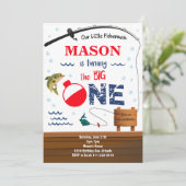 魚釣りザビッグワンバースデー招待状 招待状 (スタンド正面)