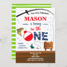 魚釣りザビッグワンバースデー招待状