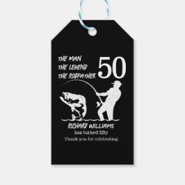 魚釣りザレジェンドロドファーズ50誕生日 ギフトタグ