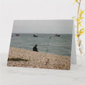 魚釣りザ素晴らしスポーツ カード (黄色い花)