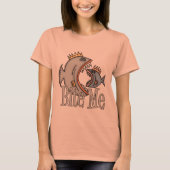 魚釣りシおもしろいャツ魚釣りユーモア魚釣り噛み込みミー Tシャツ (正面)