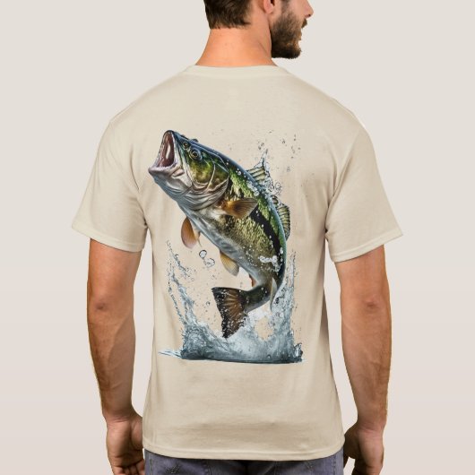 魚釣りシャツ彼のための男は伝説の神話 Tシャツ (裏面)