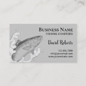 魚釣りシャーターズフィッシャーマン魚釣りガイド 名刺 (正面)