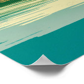 魚釣りシンプルアートワーク |ポスター ポスター (角)