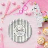 魚釣りシール名門私立校風の、魚の誕生日シール ペーパープレート (パーティー)