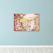 魚釣りシーン キャンバスプリント (インサイチュ (ウッドフロア))