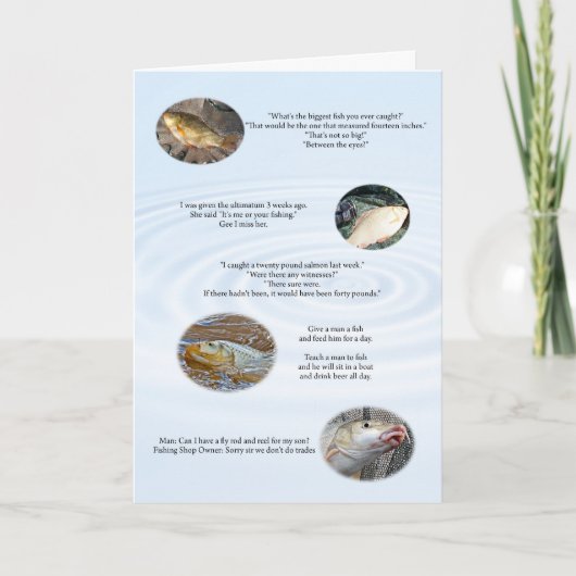 魚釣りジョークのカード番号2 カード (正面)