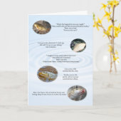 魚釣りジョークのカード番号2 カード (黄色い花)