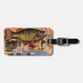 魚釣りスチルライフバイジョンアサートン ラゲッジタグ (正面横)