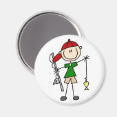 魚釣りスティック形磁石 マグネット (正面/裏面)