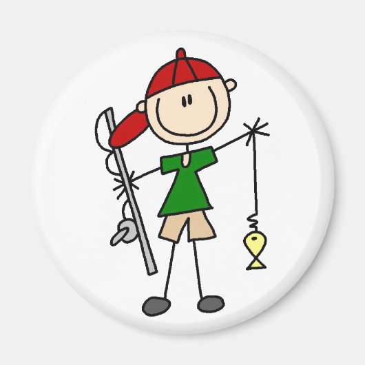 魚釣りスティック形磁石 マグネット (正面)