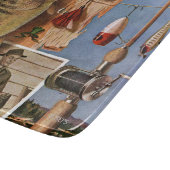 魚釣りスティルライフby John Atherton カッティングボード (角)