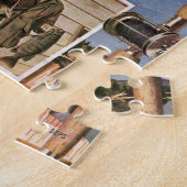 魚釣りスティルライフby John Atherton ジグソーパズル (側面)