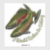 魚釣りステッカーパーソナライズされたゴー魚釣りデカール シール (シート)