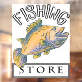 魚釣りストアの看板とバッジ ウィンドウサイン (シート2)