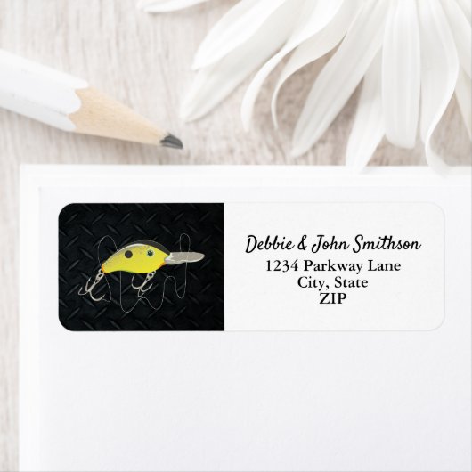 魚釣りスポーツ憲章クランクベイトルアーアドレス ラベル (インサイチュ)