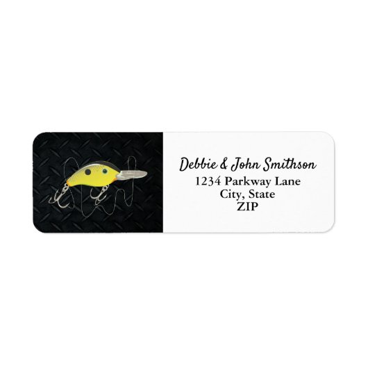 魚釣りスポーツ憲章クランクベイトルアーアドレス ラベル (正面)