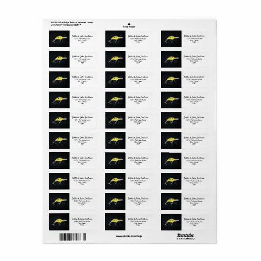 魚釣りスポーツ憲章クランクベイトルアーアドレス ラベル (フルシート)