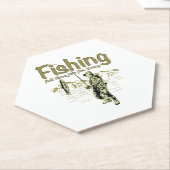 魚釣りスポーツ魚釣り棒 ペーパーコースター (アングル)