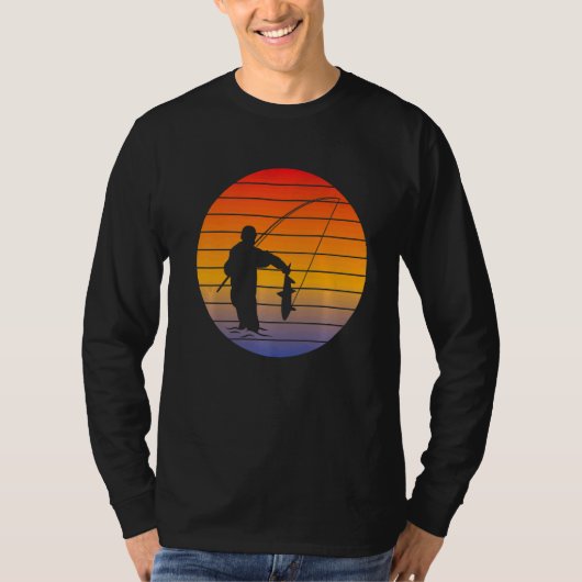 魚釣りスポーツ魚釣り魚釣り旅行 Tシャツ (正面)