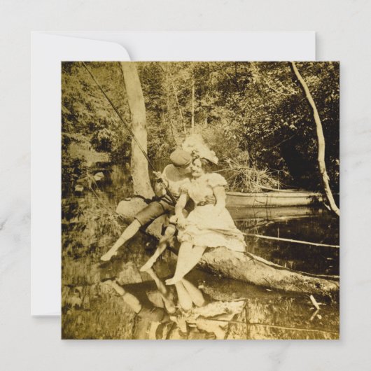 魚釣りスマック – ヴィンテージ立体視 シーズンカード (正面)