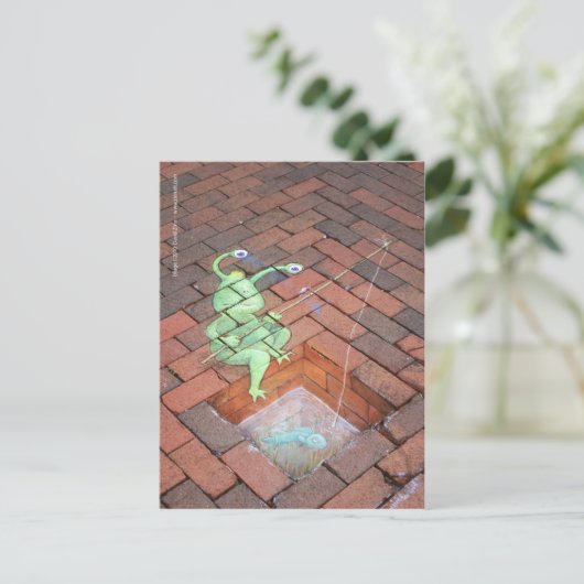 魚釣りスラグ ポストカード (スタンド正面)