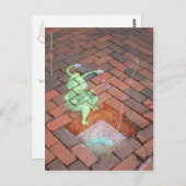 魚釣りスラグ ポストカード (正面/裏面)