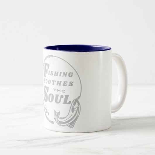 魚釣りソウズザソウル ツートーンマグカップ (正面右)