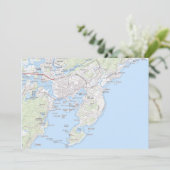 魚釣りタウンオブグロスターMAポストカード 招待状 (スタンド正面)