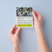 魚釣りタックルボックス魚釣り大会イベント チラシ (手)