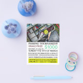 魚釣りタックルボックス魚釣り大会イベント チラシ (シングル)