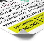 魚釣りタックルボックス魚釣り大会イベント ポスター (角)