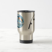 魚釣りタンブラー パーソナライズされた トラベルマグ (中央)