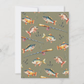 魚釣りダッククロセスラインバースデーパーティー 招待状 (裏面)