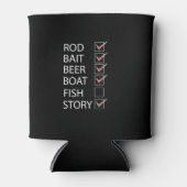 魚釣りチェックオフリスト 缶クーラー (正面)